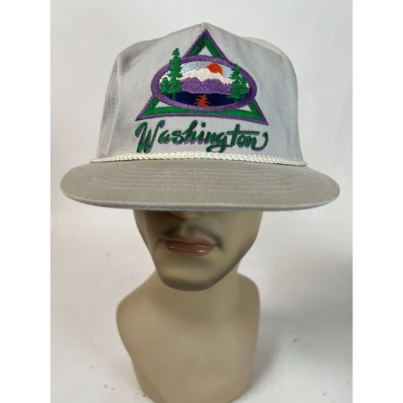 Smith Western Washington State Cap OS Adjustable White Polyester Blend - Picture 15 of 16
